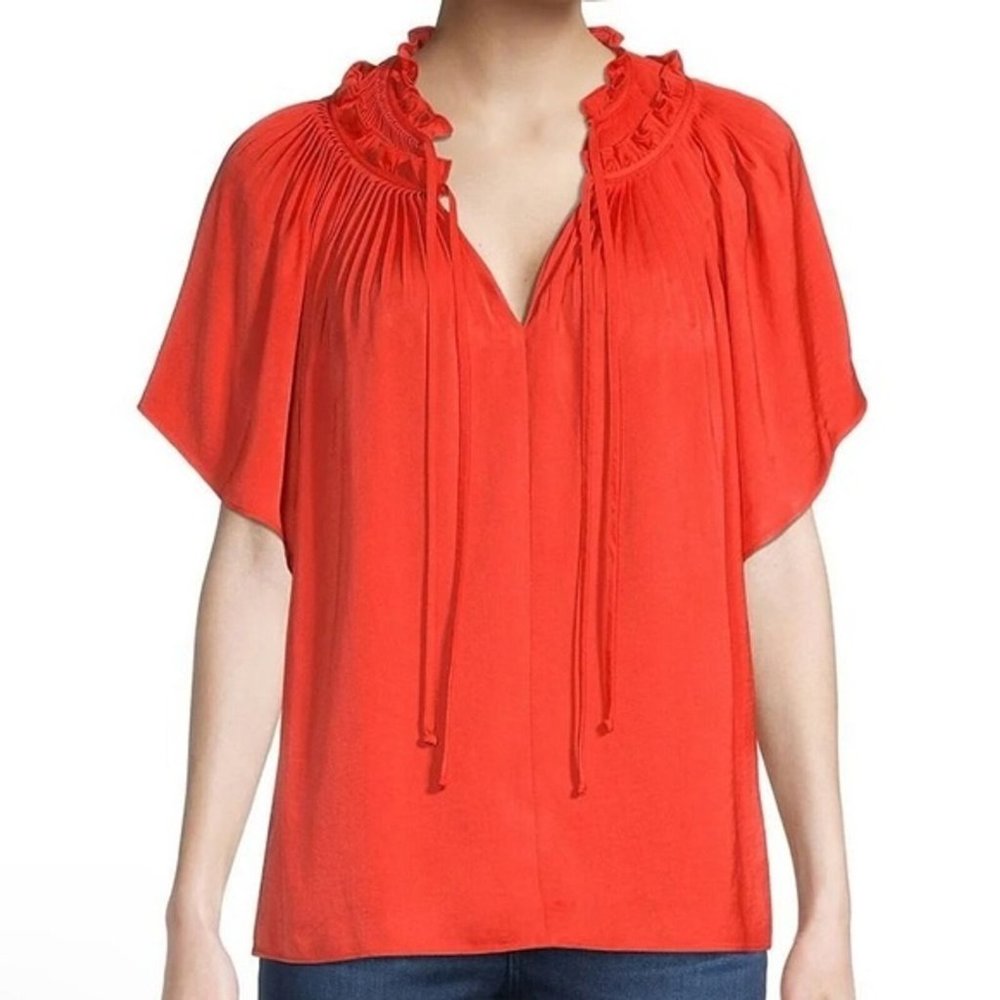 Kobi Halperin Hudson Split-Neck Blouse